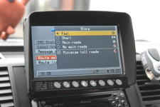 Orlaco LCD monitor combined with navigation
